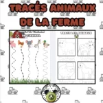 Tracés animaux de la ferme