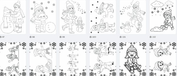 COLORIAGE hiver / Animaux polaires 145 pages – Image 10