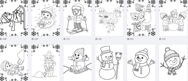 COLORIAGE hiver / Animaux polaires 145 pages – Image 9