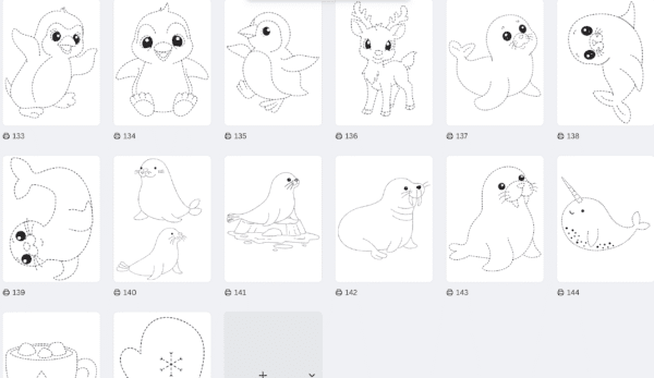 COLORIAGE hiver / Animaux polaires 145 pages – Image 3