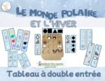 Tableau à double entrée - Hiver et monde polaire